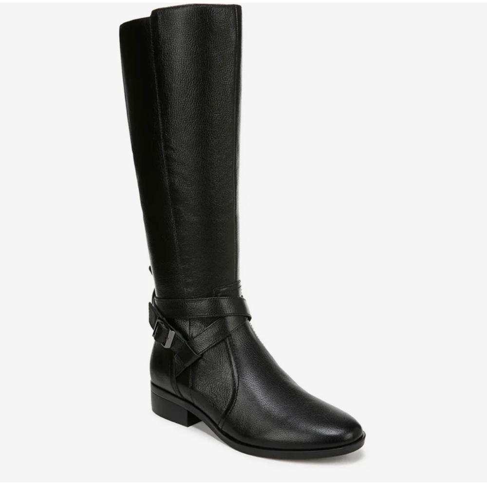 Naturalizer NWB Women’s Black Leather Rena Riding Boot. Size 8.5. DS-34